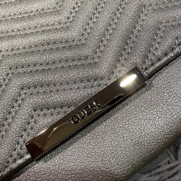 Guess Silver Metallic Clutch - Picture 2 of 3
